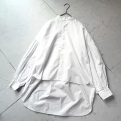 PHABLIC ✕ KAZUI バンドカラー シャツ 1 ホワイト