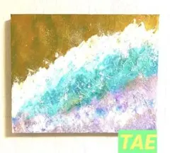 抽象画『慈愛ある荒波』F3