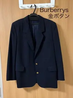 美品 Burberrys 金ボタン 紺ブレ ジャケット シャドーホース