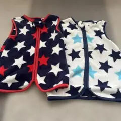 星柄フリーススリーパー 2セット
