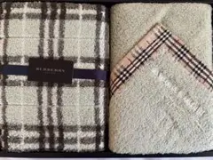BURBERRY バーバリー ひざ掛け ハーフケット コットンケット パイル地