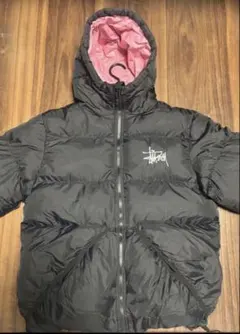 Stussy ダウンジャケット ブラック/ピンク