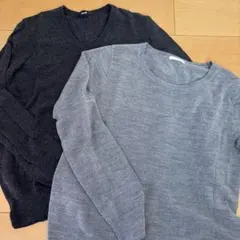 美品ユニクロ　ジーユー トップス　レディース　セーター　ニット　M 2点セット