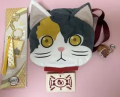 鬼滅の刃 茶々丸 ぬいぐるみ巾着とキーホルダー