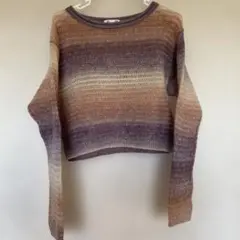 グラデーションニットセーター（長袖）