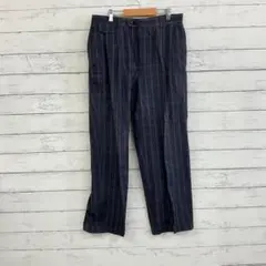 【アレキサンダージュリアン ゴルフ】パンツ チェック柄 青系 スラックス W82