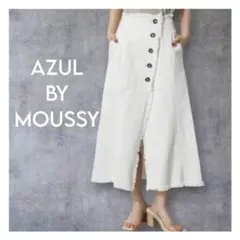 アズールバイマウジー ASYMMETRY BUTTON SLIT SKIRT