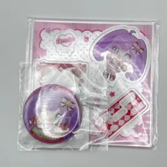 真中らぁら アクリルジオラマ＋缶バッジ　まるくじ アイカツ！×プリパラ