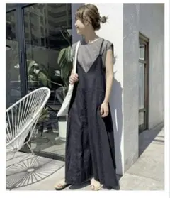 24SS 未使用タグ付SPICK&SPAN リネンキャミワンピ　リネン100% Spick & Span（スピックアンドスパン）の「≪追加≫リネンキャミ