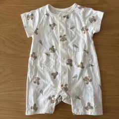 ♡Mai様専用♡petit main くま柄　半袖カバーオール