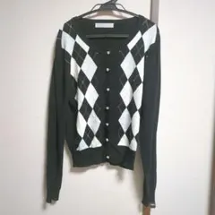 レディース Mサイズ 長袖ニットカーディガン