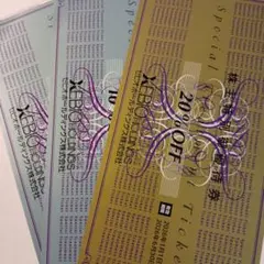 ゼビオ株主優待　20%オフ1枚、10%オフ2枚