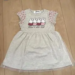 ミッフィ　miffy ワンピース　女の子　90cm グレーのサムネイル