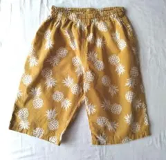BREEZEブリーズ パイナップル柄 130男の子 ショートパンツ アウトドア