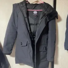CANADA GOOSE ブラックダウンジャケットレディースSサイズ S/P