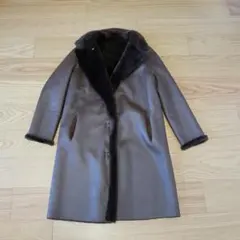 未使用■シアリング■リバーシブルムートンコート■ブラウン■42サイズ■定価31