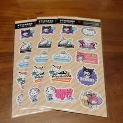セリア seria サンリオ キャラクターズ シール ラベル風 3枚