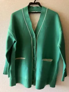 ページボーイ⭐︎グリーンコットンカーディガン