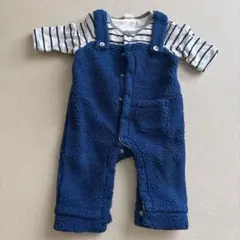 petit main ロンパース 70 ネイビー