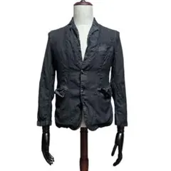 コムデギャルソンオムドゥ 19AW 製品洗い加工 刺繍 2Bジャケット Sサイズ