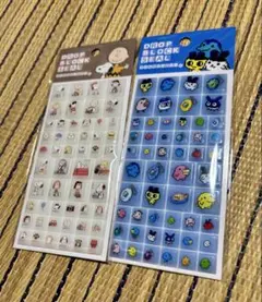 たまごっち　スヌーピー　ドロップブロックシール　タイルシール　2種　2枚セット