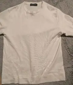 NANO UNIVERSE ホワイト、ボーダー M 半袖サマーニット2点