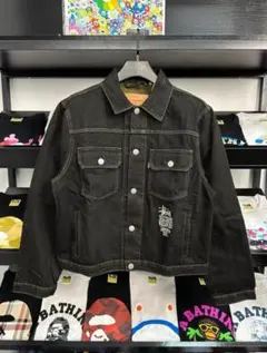 Levi's Stussy コラボ ブラックデニムジャケット M