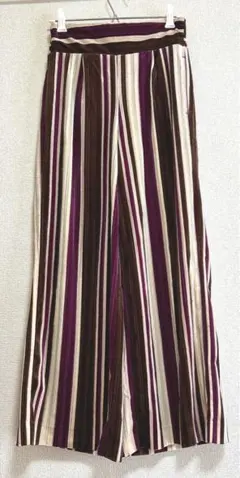 未使用タグなし　JEANASIS ワイドパンツ　ベロア地　FREE