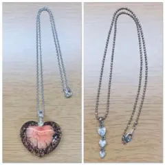 【値下げ】ハートネックレス 2種セット