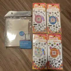 B7 6穴リングバインダー たまごっちキラキラシール3 5点セット