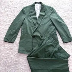 Zara ザラ セットアップ スーツ ダブル グリーン カーキ カジュアル