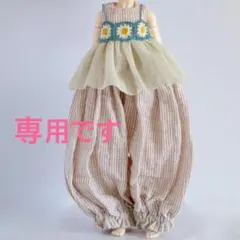 ブライスアウトフィット　モチーフビスチェとジャンプスーツ　ブルーxベージュのサムネイル