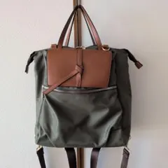 オリーブグリーン 2WAYリュック・ハンドバッグ