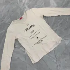 シスタージェニィ ロゴ入り 長袖Tシャツ ホワイト 綿100% 160サイズ