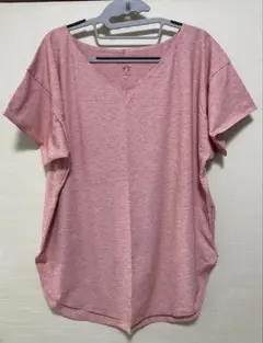 ユニクロ 半袖エアリズム シームレスTシャツ　Lサイズ　ピンク