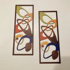 ◇ハーレクイン/木製・壁掛け/ウッド・ウォールアート◇50s/60s