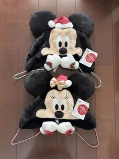 ミッキー・ミニー クリスマス帽子 セット