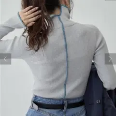 アンチピリング配色ステッチタートル