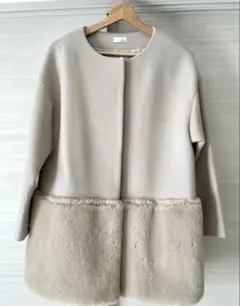 【美品】emdot ポケットファージレ em. エムドット ポケットファージレ ベージュ - メルカリ