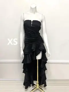 anロングサテンドレスマーメイドスリットドレス