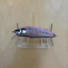 渓流用ハンドメイド狂喜ミノー50S 蛍光ピンクラメオイカワ♂のサムネイル