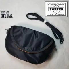 美品　ポーター　PORTER　タンカー　オーバル　ショルダーバッグ　ハーフムーン