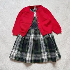 美品✨ラルフローレン ワンピース　プチバトーカーディガン　12m