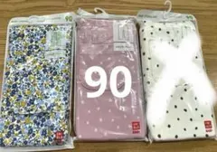 ユニクロ　キッズ　レギンス　90 10分丈　女の子　花柄　2枚