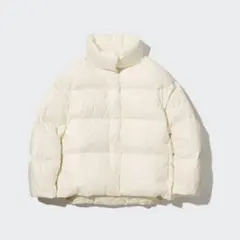 ユニクロ　パウダーソフトダウンジャケット　NANODESIGN M オフホワイト