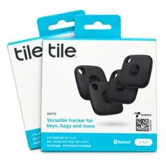 Tile Mate スタンダードモデル ブラック　Bluetooth 4個入り