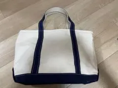 【新品】LLBean ホワイト ネイビー トートバッグ