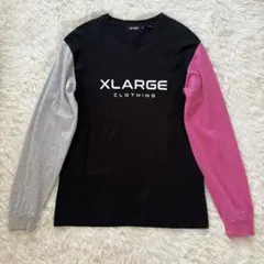 XLARGE エクストララージ　カラーブロック 長袖Tシャツ Mサイズ