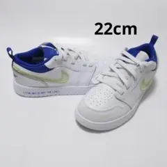 22cm 白 青 ナイキ ジョーダン 1 ロー ALT SS グロウ キッズ
