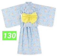 ミキハウス 浴衣 甚平 女の子 130 ライトブルー - メルカリ